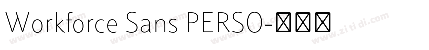 Workforce Sans PERSO字体转换